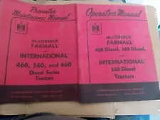 IH McCormick Farmall 460 560 660 Diesel Tractor Operators Maintenance Manual