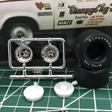 Centerline Wheels W Firestone Pad Printed Slicks & Backs 1:25MPC LBR Model Parts