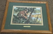 "Scouting for the English", Robert Griffing, French and Indian War, Framed Print