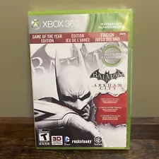 Batman: Arkham City Game of the Year Edition Xbox 360, 2012 New With Small Rips