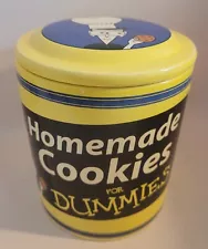 Homemade Cookies for Dummies Cookie Jar ~ 6" Tall