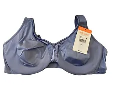 Warner’s 40C Discontinued Periwinkle Blue Signature Support Satin Bra