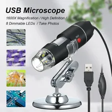 1600X USB Digital Microscope for Electronic Accessories Coin Inspection 3-in-1