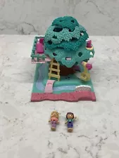 Polly Pocket Vintage Tree House With Dolls Complete