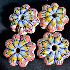 BEAUTIFUL VINTAGE FRENCH ? CERAMIC PORCELAIN CABNET DRAW DOOR KNOBS SET X11/02