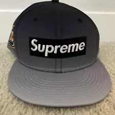 Supreme Hat Gradient Box Logo New Era Black 2023 Cap Size 7 3/4