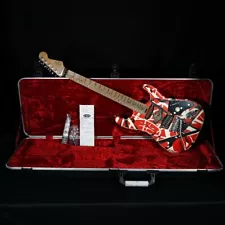 EVH Stripe Series Frankie Frankenstein Relic R/B/W Guitar (Actual Guitar)