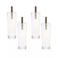 Acrylic Furniture Legs, Cabinet Furniture Legs 4.72 Inches / 120 mm Height Co...