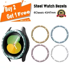 Diamond Bezel For Samsung Watch 6 Classic 43/47mm Styling Frame Ring Case Cover