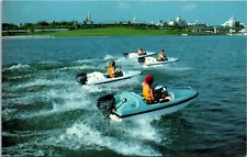 Vintage Postcard Walt Disney World BOATING ON BAY LAKE Unposted