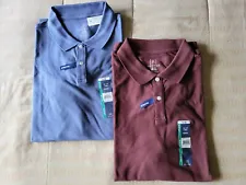 George Men's Short Sleeve Stretch Pique Polos CHRISTMAS 2-for-1 SALE! - XL, NWT!