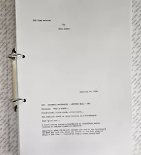 The Time Machine movie script 2000. Over 700 other movie scripts for sale.