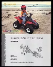 KAZUMA MEERKAT 50 4 wheeler * OWNERS MANUAL & Engine parts Manual 50cc