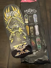 Natas Kaupas Blind Bag Gold Foil Metallic skateboard deck