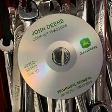 John Deere 3025D 3035D 3043D Compact Tractors Service Repair Manual TM902719 CD