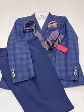 HUGO BOSS “T-HARVERS” WOOL/LINEN/SILK/MOHAIR PLAID SUIT JKT 42R — *SUMMER SALE*