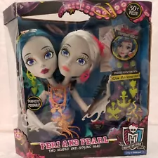 Monster High Peri & Pearl Two Headed Anti-Styling Doll Heads Retired - NIB