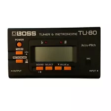 Boss TU-80 Tuner & Metronome Accu-Pitch For Acoustic Or Electric Guitar Or Drums