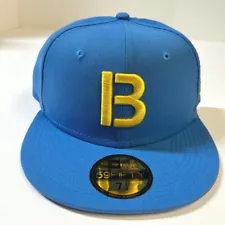 Boston Red Sox MLB NE CITY CONNECT 2021 Fitted Hat~Blue/Canary Yellow