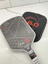 NEW 6.0 Six Zero Triple Black Diamond "Willinator" Pickleball Paddle - NOTE USED