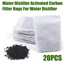 Activated Charcoal Carbon Filter in 20 Bags Packs For Pure Water Distiller SALE