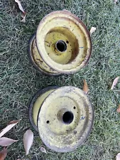 John Deere Lawn And Garden Tractor Front Rims / Wheels (2)