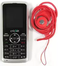 Cricket Cal-Comp A100 - Black and Silver ( Cricket ) Rare CDMA ZTE Phone Bundled