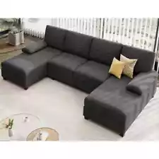 Sectional Sofa Couches for Living Room, U-Shaped Sofa Couch Living Room Furnitur