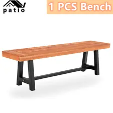 Park Bench Garden Patio Furniture Yard Deck Wood Seat Wooden Home Outdoor Chair