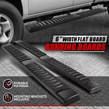 For 05-23 Toyota Tacoma Access/Extended Cab 6" Flat Side Step Bar Running Boards