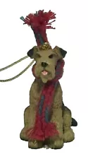 Airedale Terrier W/Festive Scarf Ornament