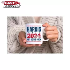 Harris Walz 2024 Not Going Back Kamala Harris For President Vote Blue Mug SALE!