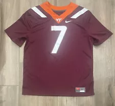 Nike NCAA Virginia Tech Hokies Jersey Adult Large Red Michael Vick 7 University