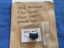 Smith And Wesson Fiber Optic Front Sight. Green. For Late Model Revolvers W/...