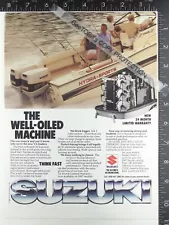 1987 ADVERTISING AD for Suzuki 175 outboard motor in Hydra-sports 2500 1986 1988