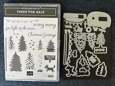 Stampin' Up! TREES FOR SALE 17 Stamp Set & 24 TREE LOT Dies Christmas