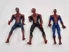 BROKEN ToyBiz 2002 Spider-Man Action Figures Lot of 3 - Great for Customs!