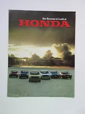 1978 HONDA Brochure Catalog pamphlet ACCORD, CVCC, Station Wagon, CIVIC