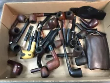 Vintage Estate Tobacco Smoking Pipes - Parts - Pieces - Restoration Lot