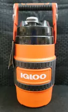 IGLOO 84 oz. SPORT-WORK COOLER W/HANDLE AND HANGING HOOKS HIGH ORANGE VISABILITY