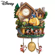 Disney SNOW WHITE Hidden Treasure Cuckoo Clock Lights, Sound, Motion! NEW