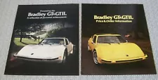 Pair of Bradley GT & GTII Brochures - 1977 - with original mailing package