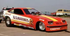 US MARINES MONZA FUNNY CAR WITH SLIXX DECALS PACKAGE DEAL