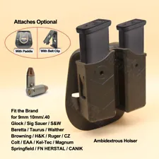 Magazine Holster 9mm For Taurus Beretta S&W Sig Glock HK Ruger EAA CZ Mag Holder