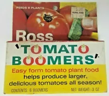 Ross Tomato Boomers Easy Form Tomato Plant Food Vintage