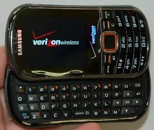 Samsung Intensity II Phone Verizon SCH-U460 Black 2 slider qwerty 1xRTT Grade C