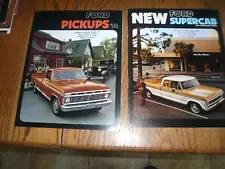 1974 Ford Pickups & New Supercab Sales Brochures - Vintage - Two for One Price