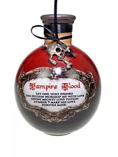 7” Vampire Blood Jar Jug Halloween Ceramic Figurine Vase