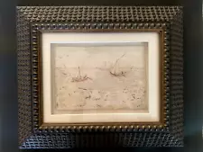 Old Master Drawing of Boats, signed Vincent