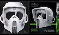 STAR WARS BS BLACK SERIES BIKER SCOUT HELMET